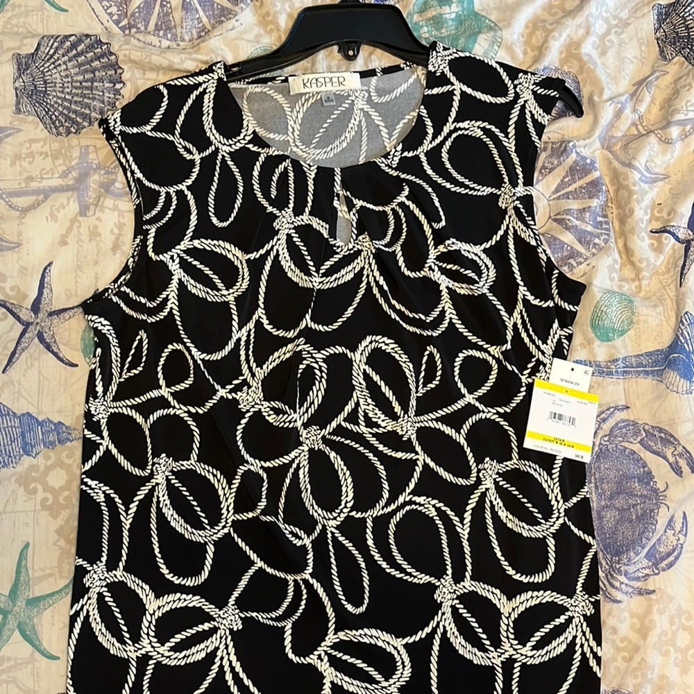 Black & White Rope Blouse